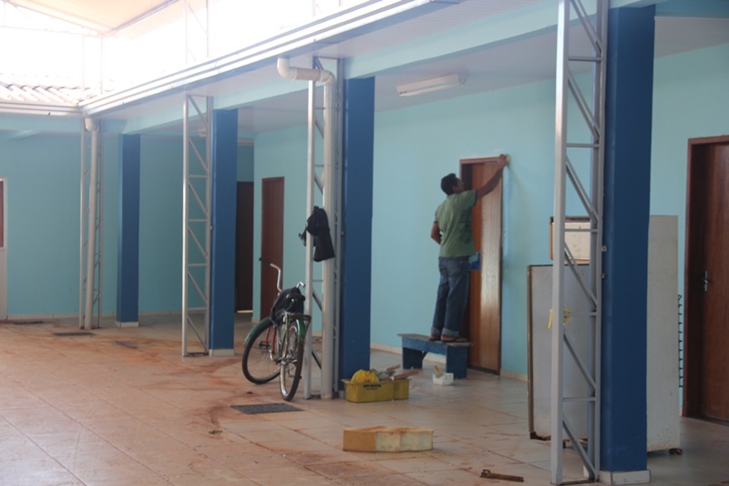 Administração trabalha para deixar CMEI Julia Volpato amplo e arejado